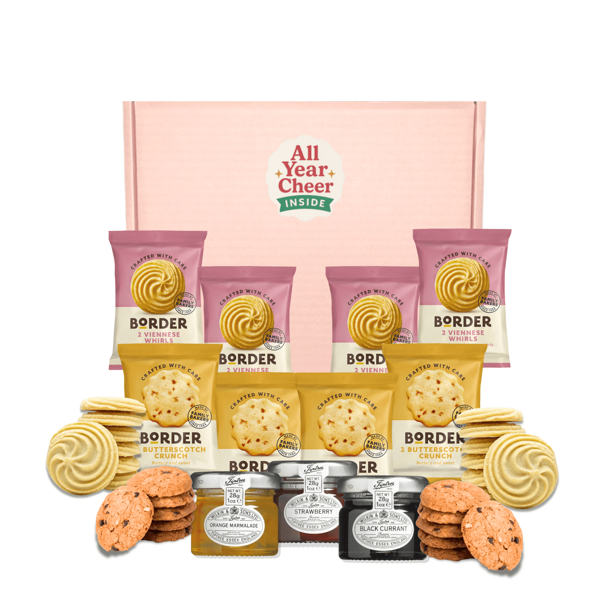 All Year Cheer Biscuit & Jam Gift Box – Border Biscuits Selection - All Year Cheer