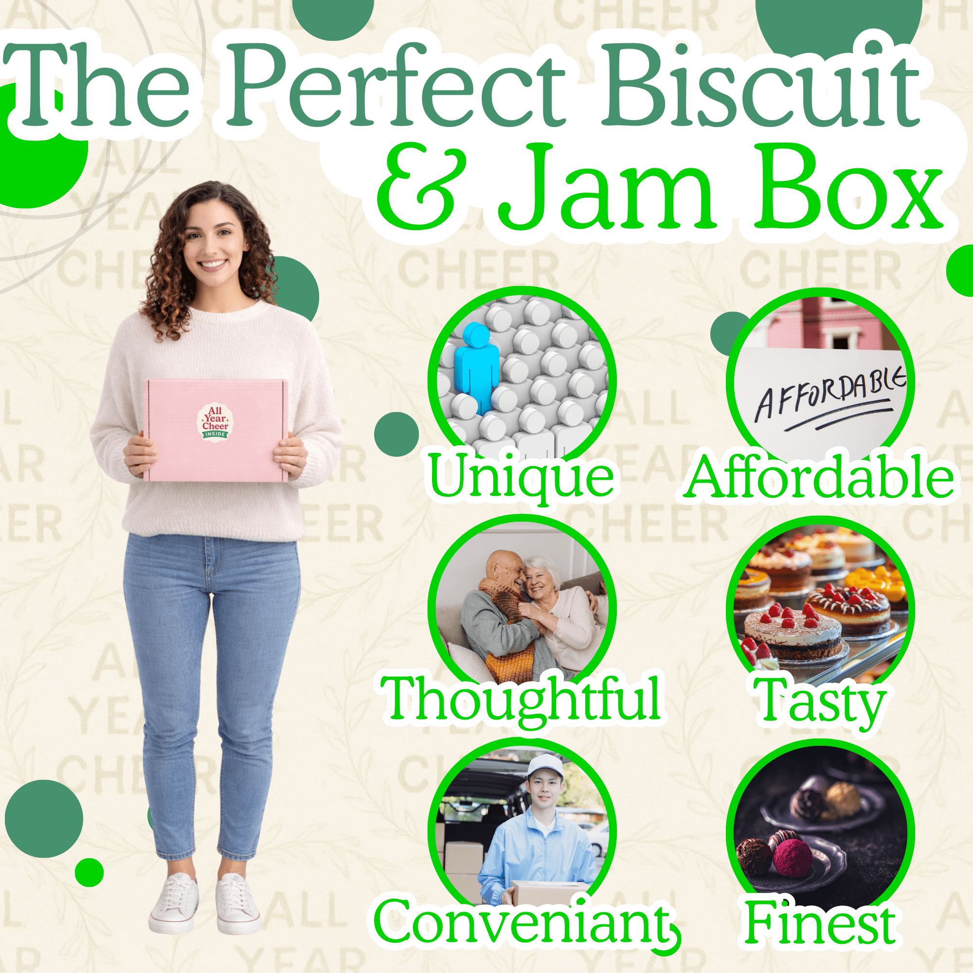 All Year Cheer Biscuit & Jam Gift Box – Border Biscuits Selection - All Year Cheer