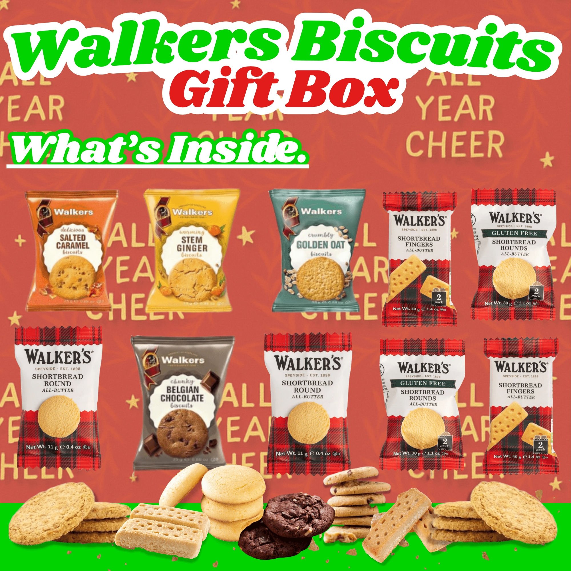 All Year Cheer Chirstmas Biscuit Tea Gift - All Year Cheer