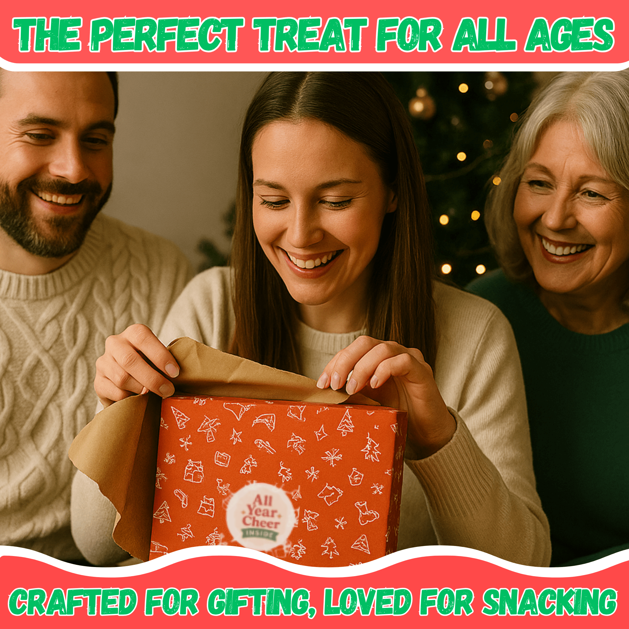 All Year Cheer Christmas 12 Pack Biscuit Tea Gift - All Year Cheer