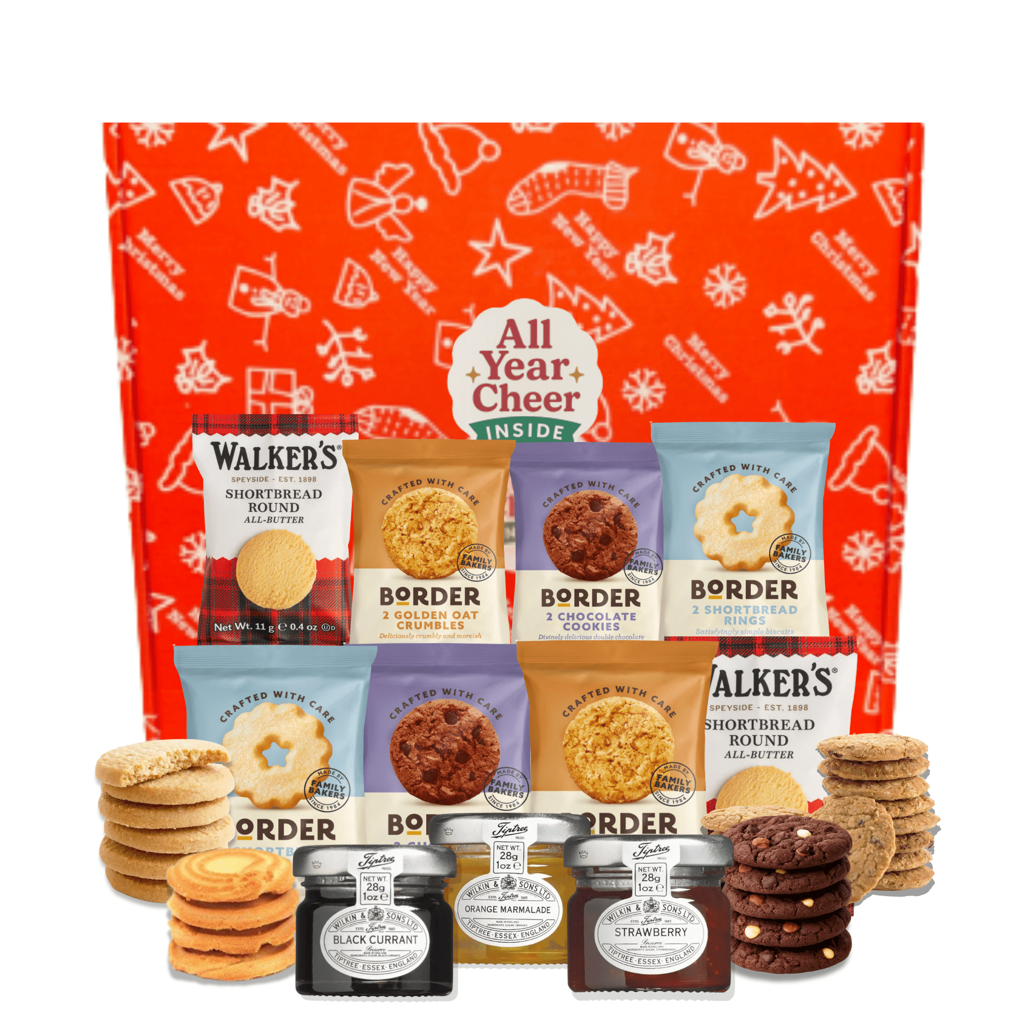 ALL YEAR CHEER Christmas Biscuits & Jam Gift Hamper - All Year Cheer