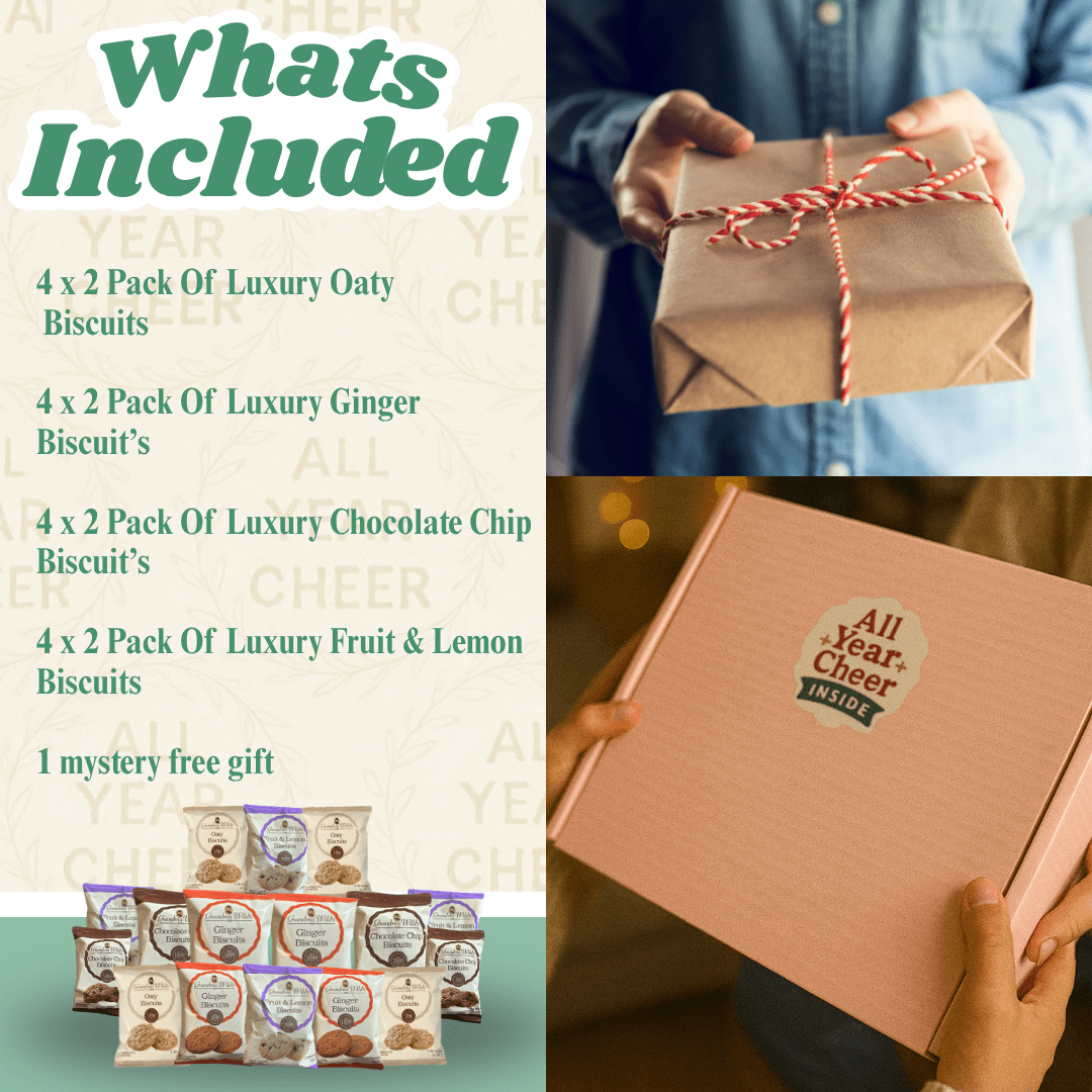 All Year Cheer Luxury Biscuit Gift Box 16 Pack - All Year Cheer