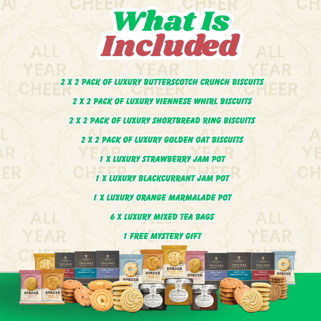All Year Cheer Luxury Biscuit Tea Gift Box - All Year Cheer
