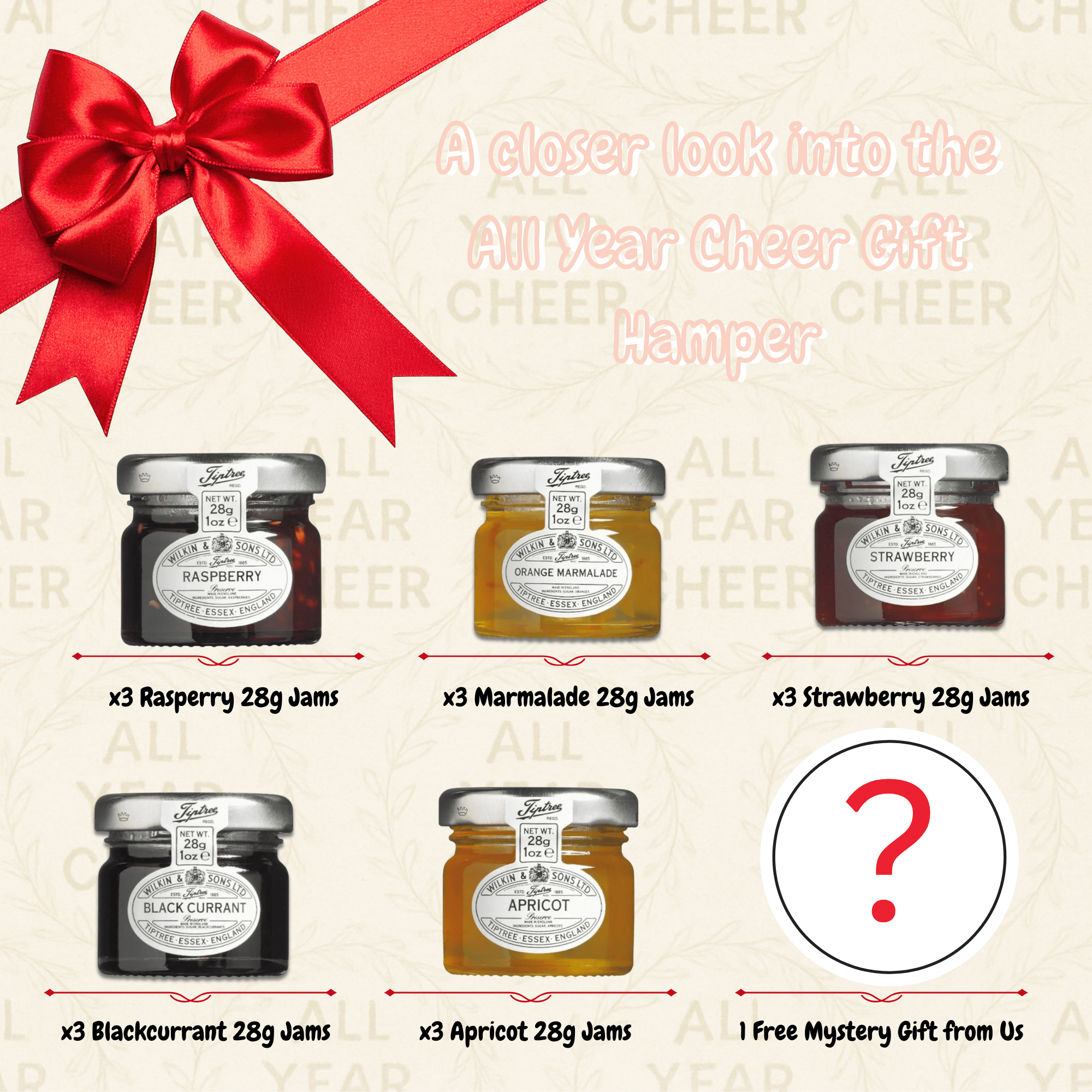 All Year Cheer Mini Jam and Spread Gift Set – 15 Pack - All Year Cheer